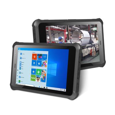 China Waterproof Competitive 8 Inch Win 10 Industrial Tablet PC With Hand Strap Rugged Laptop for sale