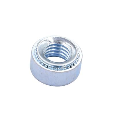 China Industry General Free Sample Customized Zinc Steel Knurled Round Press Nut For Car Accessories for sale