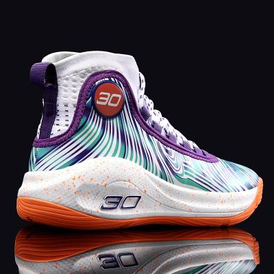 China Active Sports Custom Mens Basketball Shoe High Top Breathable Outdoor Basketball Shoe For Men for sale