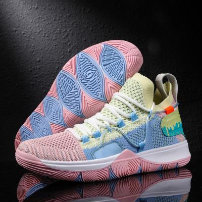 China Sports Active High-cut Outdoor Colorful Lovers Couples Sports Basketball Sneaker Shoes Wholesale for sale