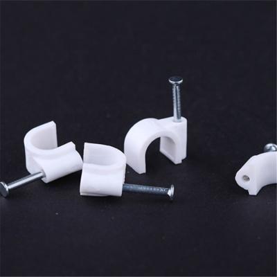 China Beton kabelclip nagels witte nagel in kabelclip hoge koolstofstaal Te koop