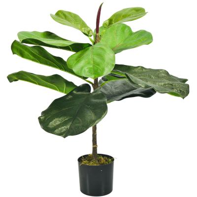 China Modern Plastic Fiddle Leaf Fig Home Outdoor Landscaping Garden Decor for sale