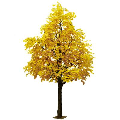 China Árbol artificial acabado casi natural del Ginkgo cuarto de niños plástico de la planta verde de 10 pies en venta