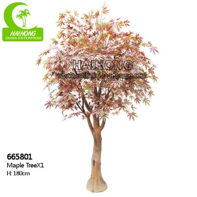 China Alto árbol de arce artificial de la hoja el 180cm de la simulación PE para el pasillo en venta