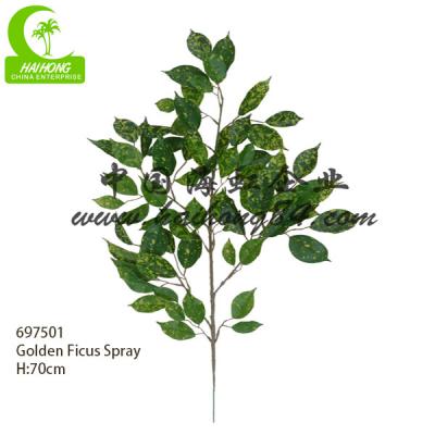 Κίνα Ύφασμα 70cm τεχνητά φύλλα Ficus για τον εξωραϊσμό της διακόσμησης προς πώληση