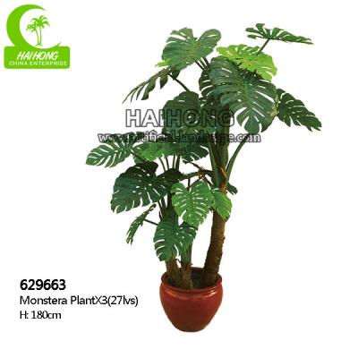 China Ajardinar artificial por atacado de 180cm Monstera da planta do jardim e planta artificial da decoração interna à venda