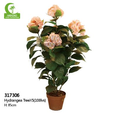 China Factory Inexpensive Artificial Hydrangea Plant For Indoor Decoration for sale