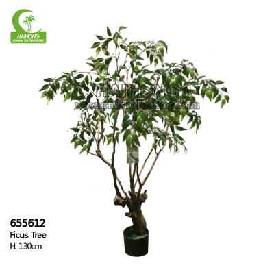 China Árvore artificial alta real do ficus do toque 130cm, bens artificiais vivos das palmeiras à venda