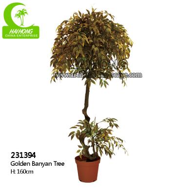 China Árvore artificial natural do ficus do olhar 160cm para a decoração do jardim à venda