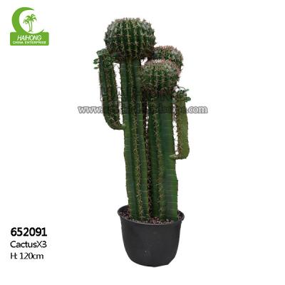 China Duurzame Hoge Simulatie 120cm Kunstmatige Cactusinstallaties in Potten voor Binnen Te koop