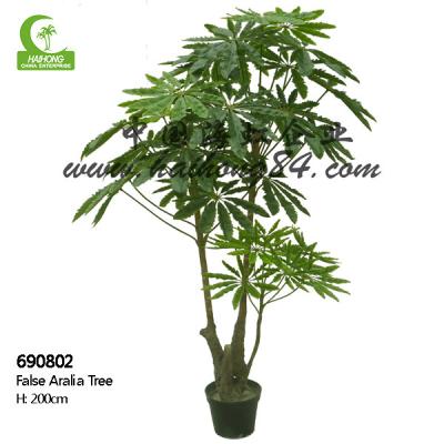 China Chinese Factory Handmade 200cm Artificial False Aralia Tree For Garden And Theme Park Decoration for sale