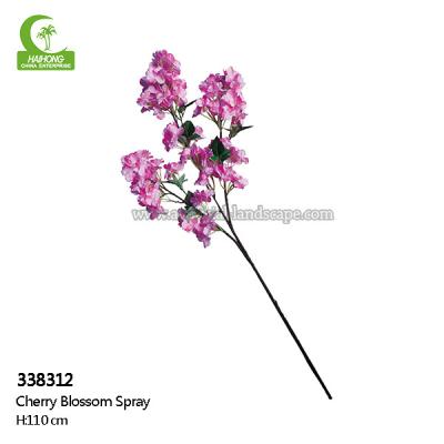 Chine Fleurs artificielles contact en plastique de tige de vrai, Cherry Blossom Artificial Flowers 110cm à vendre