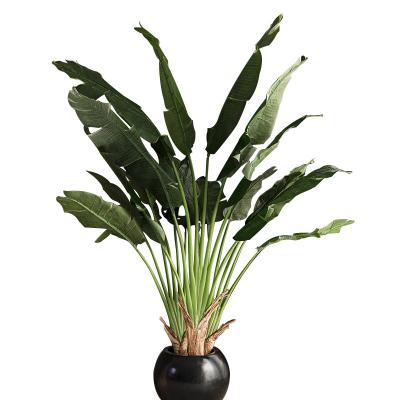 China Artificial Green Potted Plant Banana Tree Indoor Large Landscaping Decoration for sale