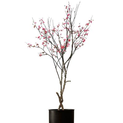 China Plant Sakura Real Touch Artificial Flowers Fabric Chinese Style Landscaping Tree for sale