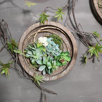 China Artificial Wall Hanging Plants Vertical Greening Creative Decoration Retro Pendant for sale