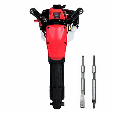 China Construction Project EPA Gasoline Power Jack Hammer 49CC Gasoline Jackhammer Drills CE Certified T Post Knocker Fencing Pile Hammer Breaker for sale