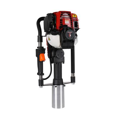 China Garden Fence Hammer Diameter 80mm Handheld Pile Hotels Two Stroke 37.7CC T Post Driver Gasoline Piling Equipment EPA Engine for sale