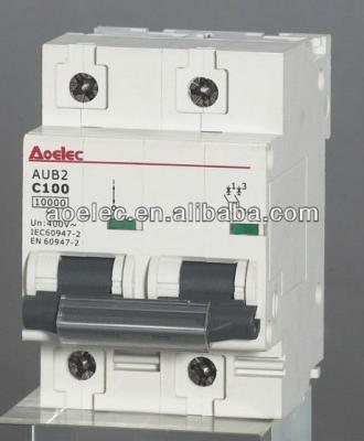 China AUB2 with High Capacity 10ka 2 Pole MCB Breaker AUB2 AUB2 for sale