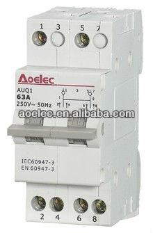 China AUQ1 Din Rail Mounting 16A Auto Changeover Over Main Switch AUQ1 Switch for sale