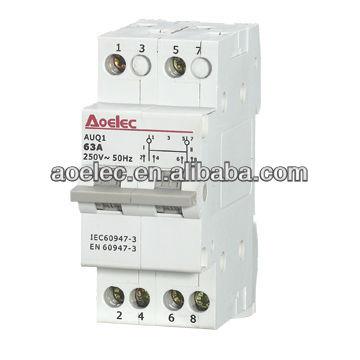 China AUQ1 Din Rail Mounting 16A Auto Transition Switch AUQ1 for sale