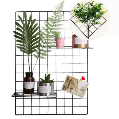 China Wall Art Display & Wholesale Wire Wall Organizer Grid Panel - Multifunctional Photo Hanging Display and Wall Storage Organizer for sale