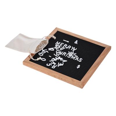 China Eco - Friendly Black Felt Variable Letter Board 25x25cm Message Letter Boards for sale