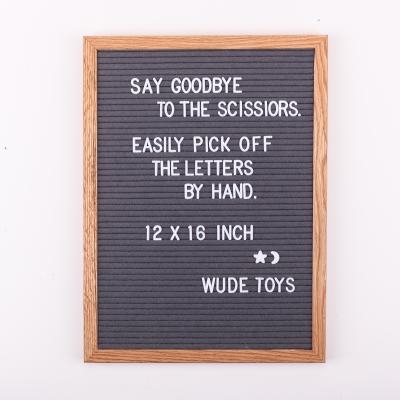 China Changeable Gray Felt Message Borad 12x16 Inch Letter Message Board With 340 Precut Letters for sale