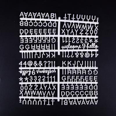 China Message Borad 1/2 Inch Small Plastic Letters Including 181 Characters For Felt Letter Board for sale