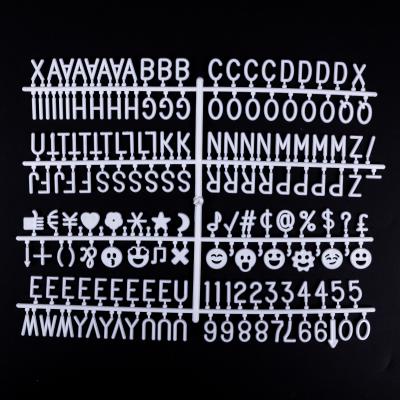 China Message Borad 3/4 inch plastic letters including 170 characters for felt letterboard for sale