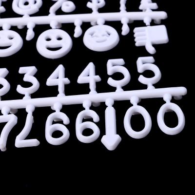 China Eco - Friendly Plastic Letters Characters For Felt Letter Board - Numbers For Changeable Letter Board for sale