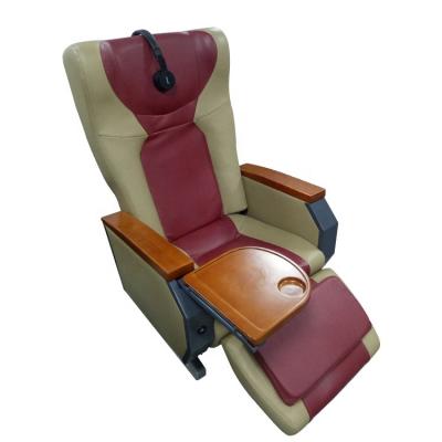 China Coach Bus Train Boat VIP Passenger Seat Head Pillow Dinner Panel Leg Rest Luxury Electric Adjustable Leather Rotating Passenger Seat for sale