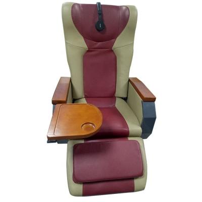 China Bus Train Boat Luxurious VIP Electric Adjustable Armrest Marine Chair Oem With USB Leather Build In Dinner Panel Leg Rest for sale