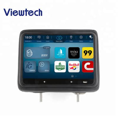 China Hot Selling 3G/4G/External GPS/NFC 10.1 Inch Headrest Taxi Media Advertising Video Display Monitor Player Taxi LCD Advertising Screen for sale