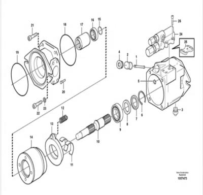 China VOE15191773 15191773 Construction Material Stores Acculated Dump Truck Hydraulic Pump For A35F A35G A40F A40G for sale