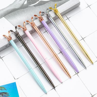 China High Quality Customized Popular Cute Rabbit Shape Ball Seed Girl Use Personalized Rollerball Pen for sale