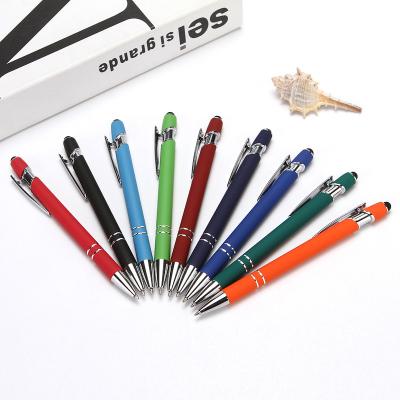 China 2022 Wholesale Sales Popular Promotional Advertising Pen Supplier Multifunctional Logo Metal Stylus Ballpoint Pens Custom Hard Screen for sale