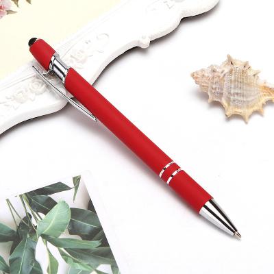 China Hot Selling Popular Sells Custom Wholesale Hard Color Promotional Advertising Pen Logo Supplier Logo Screen Metal Stylus Pens Ballpoint for sale