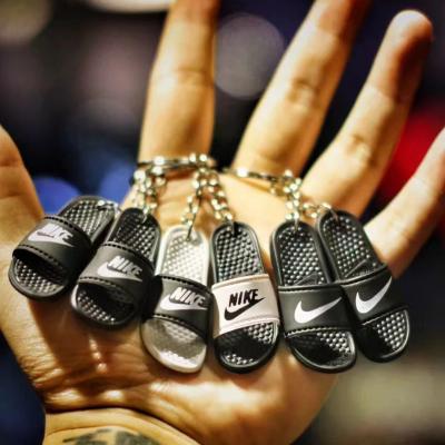 China 2022 Mini Rubber Sneaker 3D Car Slipper Key Chain Couples AJ Bag Key Chain Popular Popular Collection Pendant Value for sale