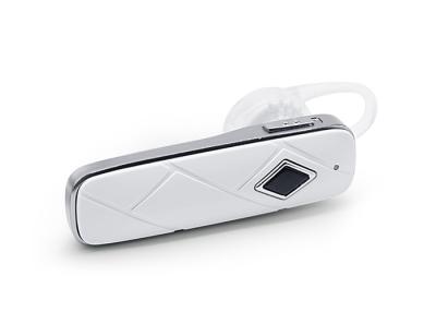 China White AVRCP Apple Stereo Bluetooth Headset With Caller ID / Broadecast Voice for sale