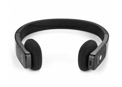 China Black HFP / HSP Collapsible AVRCP Bluetooth Headset For Computer / Mobile phone for sale