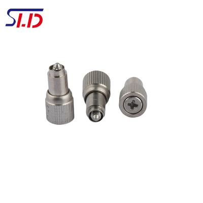 China Stainless Steel PF10-M3-1 Round Knurling Captive Knob Panel Screw Spring Loaded Screw for sale