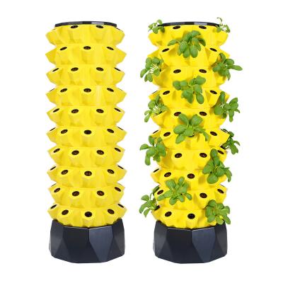 China Farms New agricultural greenhouse indoor hydroponic tower vertical hydroponic farming system for strawberry for sale