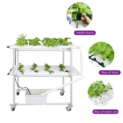 China Farms Greenhouse vertical hydroponic growing systems nft hydroponics pvc channel for sale