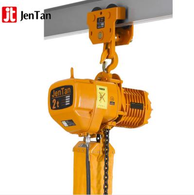 China JenTan lifting goods nitchi type cheap electric chain hoist 2 ton for sale