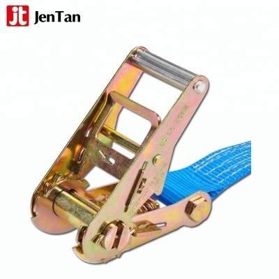 China JenTan Cam Buckle Adjustable Cargo Safety Winch Movable Cargo Lifting And Lashing Tie Down Ratchet Strap for sale