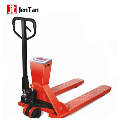 China JenTan 2ton 2.5ton 3ton Hand Pallet Jack Scale Hand Pallet Truck with Scale and Printer for sale