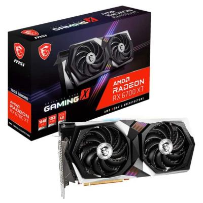 China NEW MSI Workstation Gaming Radeon RX 6700 XT 192 Bit 12GB GDDR6 RGB Graphics Card for sale