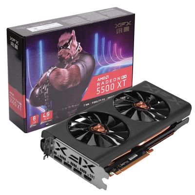 China Workstation Xfx Rx 5500xt 8gb 128 Bit Gddr6 Gaming Graphics Card for sale