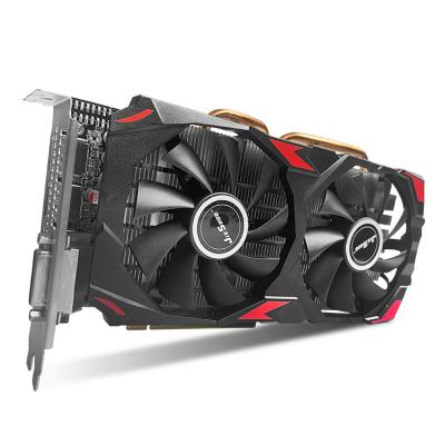 China Brand new JIESHUO RX580 8GB 256bit GDDR5 dual-fan computer cooling graphics card from workstation, 29.3MH/S test, hot selling product for sale