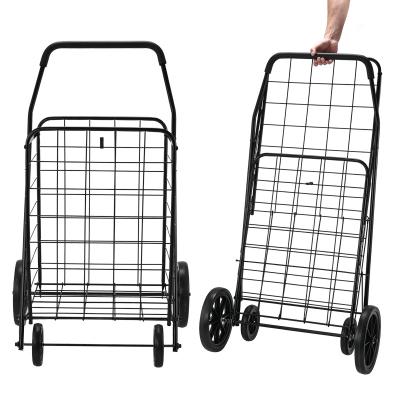 China Guangzhou Factory Direct Shopping Trolley Portable Grocery Store Folding Service Universal For Family Use for sale